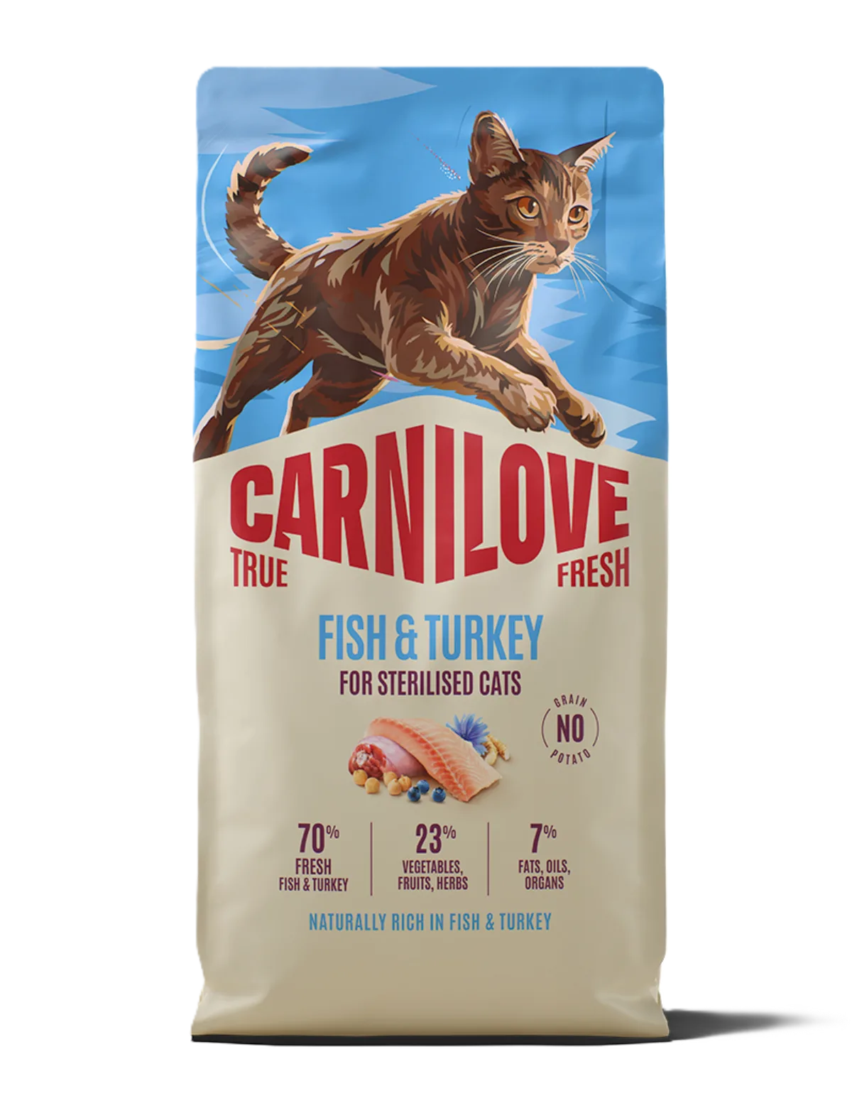 Carnilove True Fresh Fish og Turkey Sterilised 6 kg