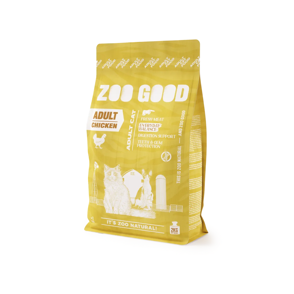 ZOO GOOD Adult kornfri kylling 2 kg
